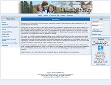 Tablet Screenshot of moonlightcovehoa.com
